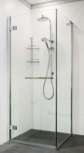 RADLEY 900L FRAMELESS SHOWER SCREEN 10mm TOUGHENED GLASS