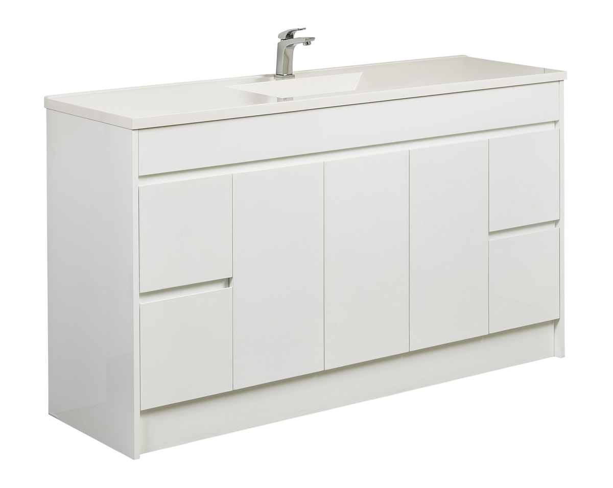 CALCO 1500 FLOOR CABINET WITH ETRO SINGLE BOWL TOP