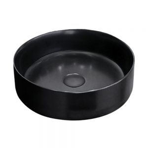 TONDO MATT BLACK BASIN