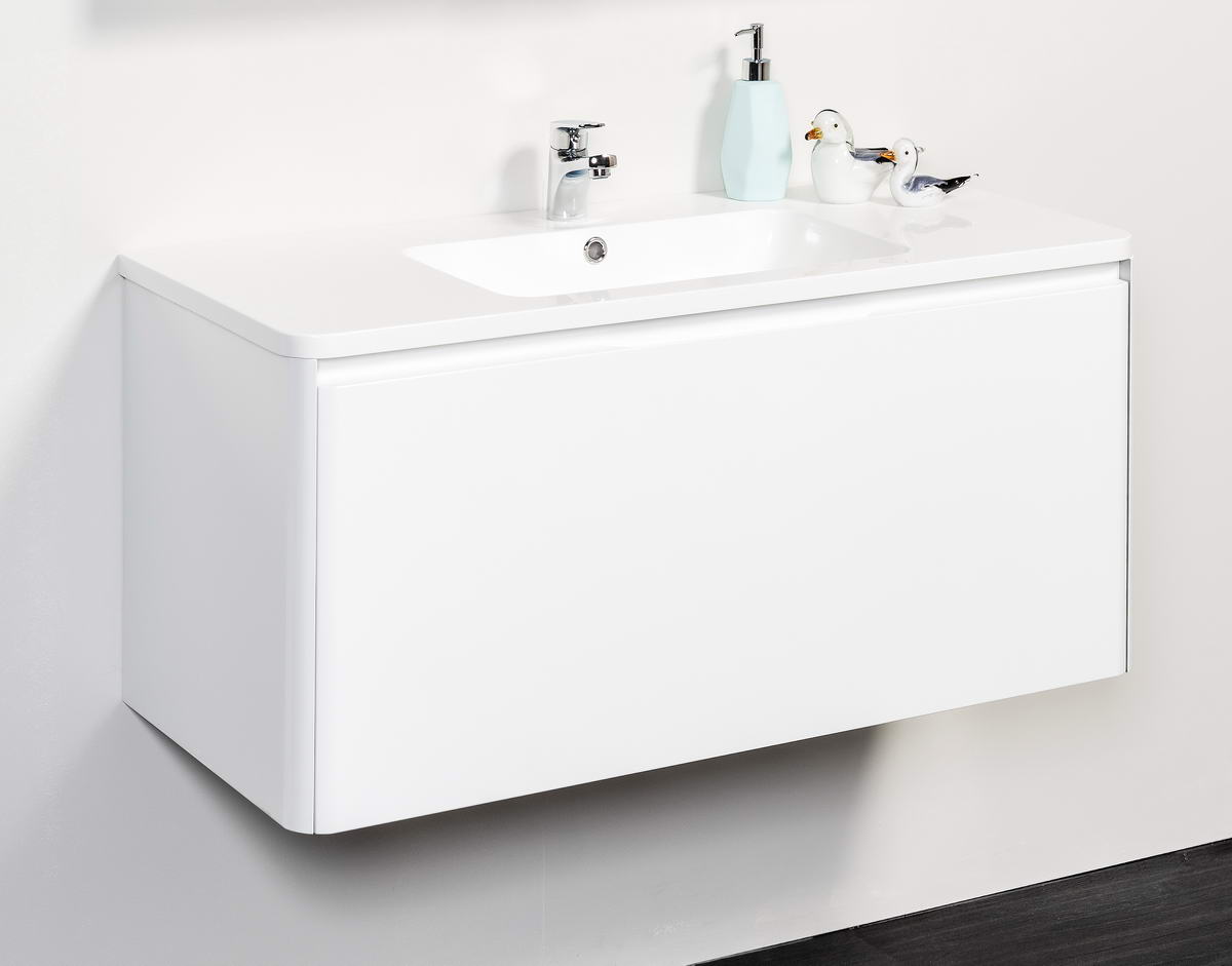 JAG 1000 WALL HUNG VANITY WITH  POLY TOP
