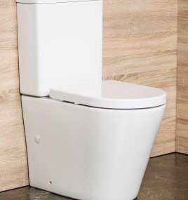 GRACE RIMLESS TOILET SUITE WITH SOFT CLOSING SEAT