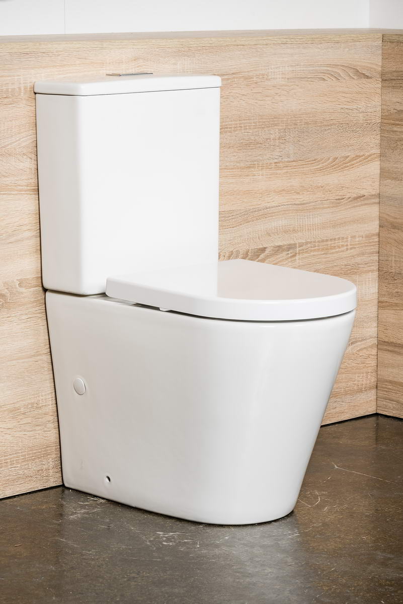 GRACE RIMLESS TOILET SUITE WITH SOFT CLOSING SEAT