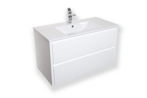 LECCO 750 WALL HUNG CABINET WITH KIBA CERAMIC TOP