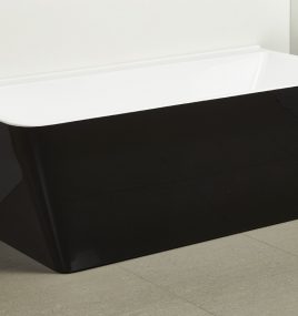 MIKASA 1700 BLACK FREESTANDING BATH