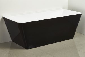 MIKASA 1700 BLACK FREESTANDING BATH