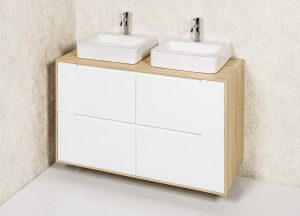 RADLEY+ 1200M11 FLOOR/WALL HUNG CABINET  & ZIGGY  BASINS