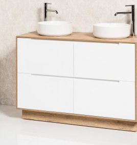 RADLEY+ 1200M18 FLOOR/WALL HUNG CABINET  & TONDO  BASINS