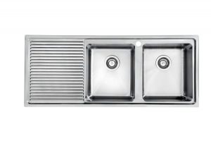 SQUARE DOUBLE BOWL SINK
