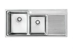 SQUARE 1 AND 3/4 BOWL SINK