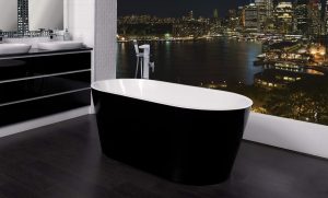 ZARA 1500 BLACK FREESTANDING BATH