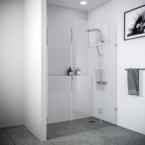 Multi Size FRONT ONLY Frameless Shower Screen 10mm Toughened Glass