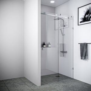 Multi Size FRONT ONLY SLIDING Shower Screen 10mm Toughened Glass